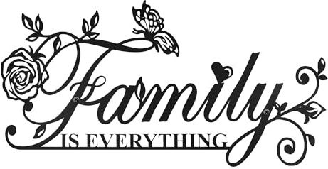 Familienschild, Wanddekoration für Wohnzimmer, Family Is Everything-Schild
