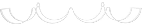KONTONTY Toilettenpapierhalter Wellenform aus Eisen Weiß Platzsparendes Design mit 4 Lagen Papierrollenhalter Chic und Einfach für Badezimmer und Haushalt