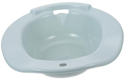 IWOWHERO Sitzbad Wc-basin Sitzbadewanne für Toilette Squat-frei Design Geeignet für Schwangere Senioren Hämorrhoidenpflege Rutschfest mit Wandhaken Passgenau für Haushalts-wcs