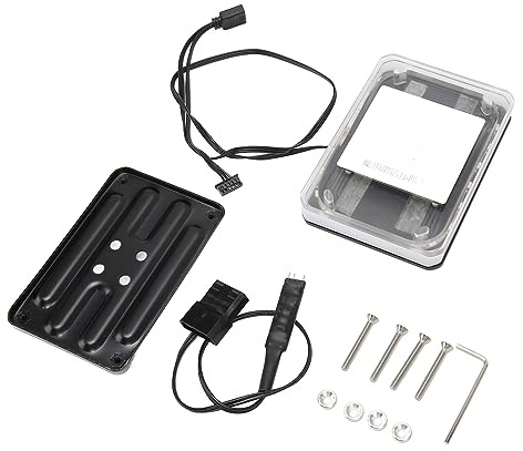 RASTKY Waterblock CPU in Lega di Alluminio Rosso Rame con Micro Canale 'Acqua Hydrojet per gli Appassionati del Blocco di Raffreddamento Ad Acqua CPU AM4