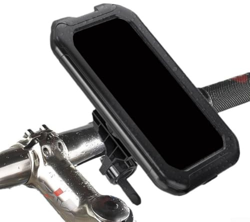 RemixAst Support de téléphone moto étanche avec écran tactile - Rotation à 360° - Support vélo pour navigation jusqu'à 6,9 - ABS noir