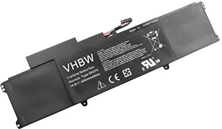 vhbw Replacement Battery compatible with Dell XPS 14, 14 L421X Ultrabook, 14 Ultrabook, 14-2818, 14-L421x Laptop (4600mAh, 14.8V, Li-Polymer)