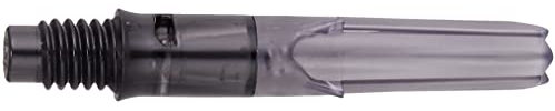 PerfectDarts 1 Set L Style L-Shaft Silent Spinners Straight Dart Stems EXTRA Short 130 Clear SCHWARZ