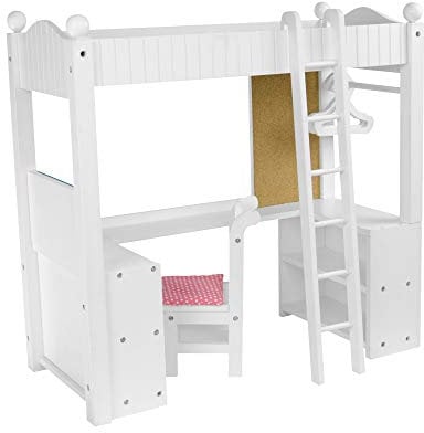Puppen-Etagenbett Schreibtisch Puppenzubehör Spielzeug Olivias World TD-0204A