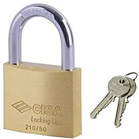 CISA Cadenas en laiton, logo 20 pièces 12 mm