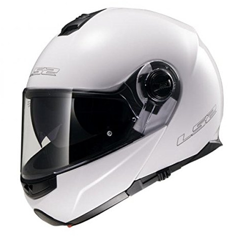 503251002/L Modular Helm LS2 FF325 STROBE Gloss White Größe L