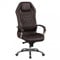 AMSTYLE Bürostuhl Monterey Echt-Leder Braun Schreibtischstuhl 120KG Chefsessel hohe Rückenlehne mit Kopfstütze X-XL