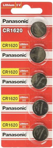 Panasonic Lithium-Batterie CR1620, 5 Stück
