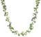 Valero Pearls Damen Perlenkette mit barock Süßwasser-Zuchtperlen 3-6 mm maigrün jade 925/- Sterling Silber Damenhalskette Perlenschmuck