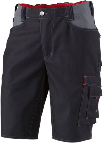 BP Workwear 1792-555-32 Shorts - Elastischer Rückenteil - Ergonomischer Schnitt - 65% Polyester, 35% Baumwolle - Normale Passform - Größe: 48n - Farbe: schwarz/dunkelgrau