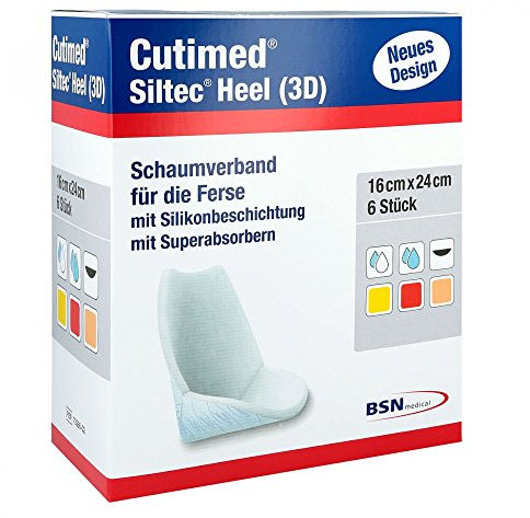 CUTIMED Siltec Heel 3D 16x24 cm Kompressen 6 St
