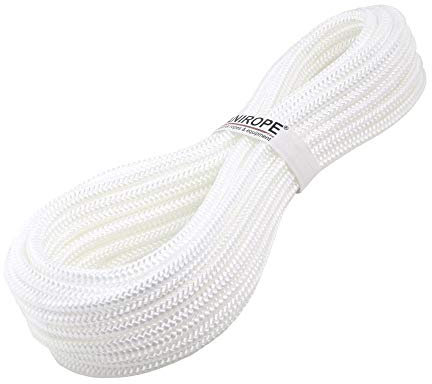 Kanirope® PP Seil Polypropylenseil MULTIBRAID 10mm 10m Farbe Weiß (0100) 16x geflochten