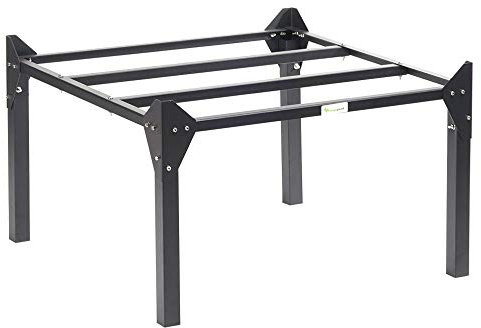 vegepod - Hochbeet - Selbstbewässernder Container-Gartenbausatz mit Schutzabdeckung, leicht auf Taillenhöhe zu erweitern, 10 Jahre Garantie - Mittel (Standgestell)