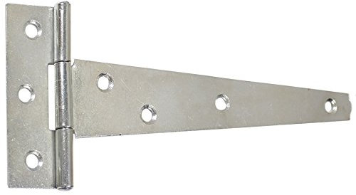 Pair of Galvanised 150mm/6 Tee Hinges - Heavy Duty Garden Gate/Shed/Door T-Hinges
