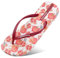 Hotmarzz Damen Zehentrenner Süßes Blumen Obst Muster Sandalen Schwimmbad Mädchen Flache Folien Flip Flops Größe 40 EU, Granatäpfel, Wein Rot