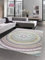 CARPETIA Teppich modern Wohnzimmer Teppich Regenbogen gepunktet bunt Pastell Größe 120x170 cm
