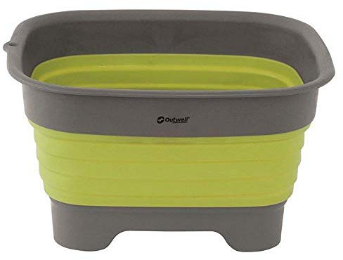 Outwell Unisex – Erwachsene Camping Zubehör Waschschüssel m. Abfluss Lime Green, Grün, Einheitsgröße