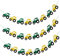 POFET 3 Stück Coole Traktor Auto Design Filz Ammer Banner Girlande Zeichen Baby Dusche Junge Geburtstagsfeier Indoor Outdoor Dekor