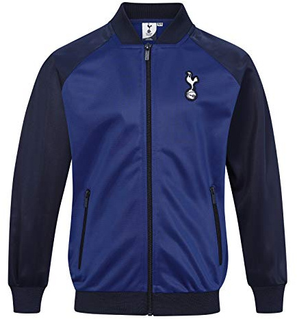 Tottenham Hotspur FC Official Boys Retro Track Top Jacket Navy Royal 2-3 Years