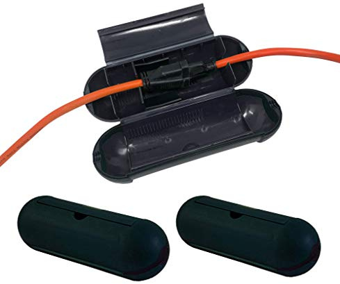 Hot Headz Rallonge de Cordon de sécurité étanche pour extérieur, idéal pour Les lumières de Vacances, Les fontaines à Eau, Les Pompes de Piscine, Les climatiseurs, etc. Orange