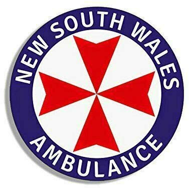 Sticker-Designs 10cm! Klebe-Folie Wetterfest Made-IN-Germany New South Wales Ambulance EMT EMS Medic UV&Waschanlagenfest Auto-Aufkleber Profi-Qualität! F1755
