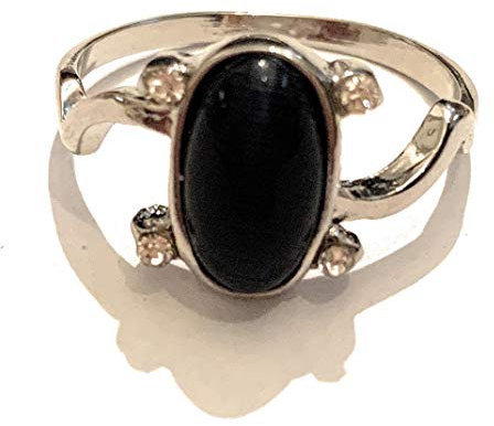 giulyscreations Elena Gilbert Ring aus Metall, nickelfrei, inspiriert von The Vampire Diaries TVD Damon Stefan Solarring Simil Lapis Cosplay blau