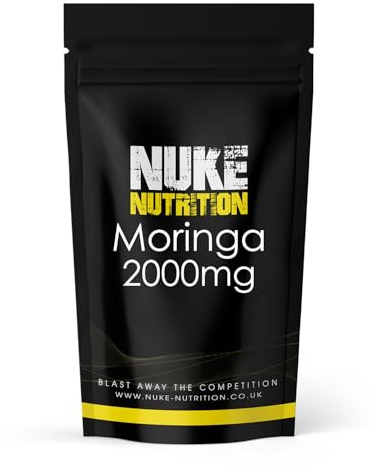 Nuke Nutrition Moringa Tablets 2000mg - Pure Moringa Oleifera, Vegan | Nuke Nutrition Moringa Tablets 2000mg - Pure Moringa Oleifera, Vegan