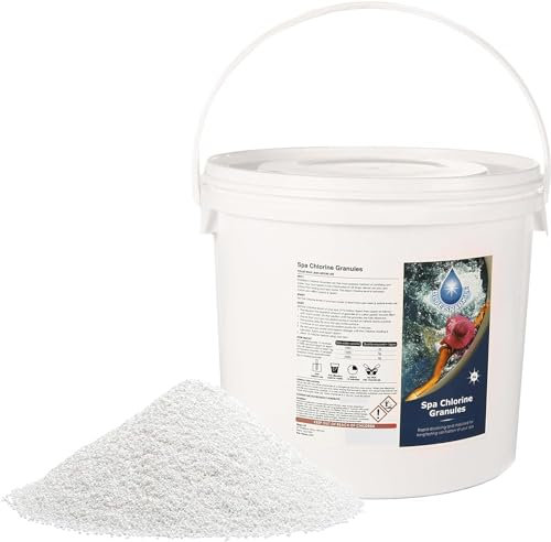 5 Kg STABILISED Chlorine Granules for Hot Tub Spa and Swimming Pool Water Treatment for Rapid Disinfecting and Cleaning