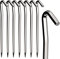 Zeltheringe, 8 x Zelt-Heringe Metall Zelthaken 18 cm/7 Aluminium Heringe Erdnägel stabil, Robuste Zeltzubehör für Garten, Camping, Angeln und Zelten