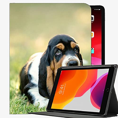 para iPad Pro 11 Pulgadas Funda 2021 2020 2018 Funda, Caja Delgada de Basset Dog Puppy Huzzle Slim Shell Funda para iPad Pro 11 Pulgadas
