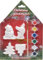 Set DIY Christbaumschmuck Weihnachtsschmuck Weihnachtsanhänger Weihnachtskugeln zum Personalisieren, Selbstgestalten & Bemalen mit 6 Farben und Pinsel, Geschenkidee, 6cm (4 Anhänger Santa)