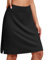 COOrun Fahrradrock Damen Golf Skort Running Wanderrock mit Innenhose Und Tasche Funktionsrock für Trainning Fitness Schwarz,XXL