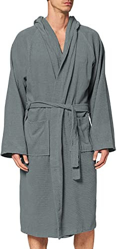 o-day Peignoir microfibre homme femme micro éponge 2.0 gain de place unisexe pour adultes avec capuche et poches Idéal pour voyager Piscine Palestra Léger Doux Effet éponge