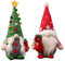 Verve Jelly 2-Piece Set Gonk Gnome Plush Christmas Decoration Handmade Tomte for Gift Tiered Tray Party Farmhouse Home Table Kitchen Shelf Display Decorations