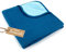 heimtexland ® Babydecke Waffelpique 100% Baumwolle Baby Decke Oeko-tex 75x100 Kuscheldecke Geschenk Geburt Typ813 Blau