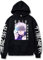 zhedu Japan Anime Satoru Hoodies Sweatshirt Lässiger Cartoon Pullover Druck Lose Langarm Herren Hoodie Streetwear (XL,Color 01)