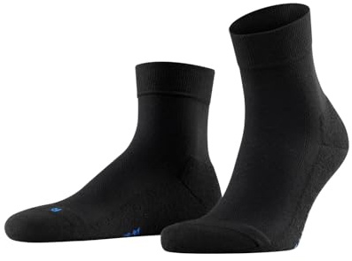 FALKE Unisex Socken Cool Kick U Sso weich atmungsaktiv schnelltrocknend einfarbig 1 Paar, Schwarz Black 3001-O, 46-48