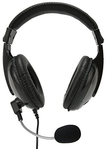 ASHATA Gaming Headset mit Mikrofon, Over Ear Kopfhörer für PC Laptop für für One für PSP, USB Gaming Headset mit Kabel, Einstellbare Lautstärke, 40 mm Treiber