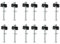 Trampolinzubehör Trampolinschraube Schrauben zur Befestigung des Trampolins geeignet für großes Trampolin und kleines Trampolin 6mm-12pack