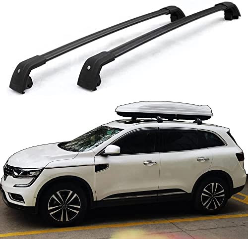 2 Stück Aluminium Dachträger Relingträger Dachgepäckträger für Renault Koleos 2008-2022, Fahrradträger Dachboxen Dachgepäckablage