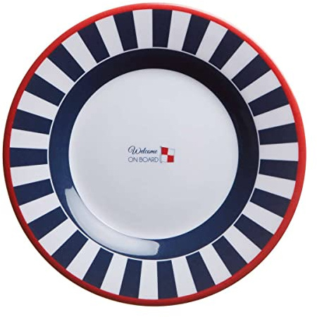 Marine Business Dessertteller Frühstücksteller, Melamin, flach groß, 21cm, Venezia - Serie einzeln
