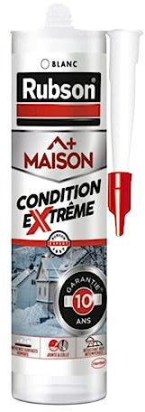 Rubson Fugendicht Silikon von Henkel - Fugenfüller und Dichtstoff für eine effektive Abdichtung von Fugen im Innen- und Außenbereich, silikonspritze, Weiß 1x 280ml