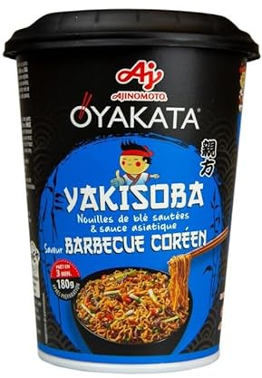 Oyakata - Sauteed Noodles Yakisoba BBQ Korean 93g - Flavors of the World - Ready in Minutes - Pack of 4
