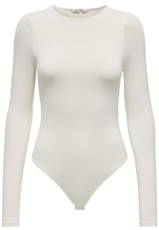 ONLY Damen Onllone L/S Bodystocking JRS Body, Cloud Dancer, M
