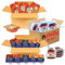 St MAMET/NUT/LUNE DE MIEL | Assortiment de 180 Barquettes de Pâte à Tartiner, Confitures, Gelée et Miel | portions individuelles pour varier les plaisirs au petit déjeuner et au goûter