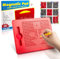 Unvtap Magnetische Zeichentafel mit Stift Magnettafel Kinder Magnetspiel Rot Magnetboard 21.5 x 17.5 cm Magnetmaltafeln Magische Magnet Spiel für Pädagogische Geschenke Lernspielzeug