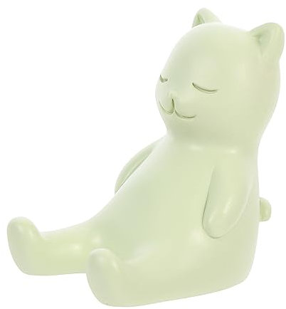 Artibetter Cat Cell Phone Holder Cartoon Resin Phone Stand for Desk Home Office Use
