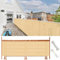 90 x 300 cm robuster UV-Schutz Gitterzaun für den Außenbereich, Balkon, Garten, Sandgelb