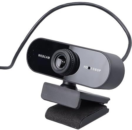 Naroote Webkamera für Desktop-Computer, Webcam für PC, Kamera für Computermonitor, 1080P-Kamera für Computer, Computerkamera mit Mikrofon, Webcam für PC für PC, Laptop, Desktop