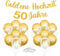 Goldene Hochzeit deko Set, 50. Gold Luftballons set, 50 Goldene Jubiläum Ballons, 50. Hochzeitstag Deko, Goldenehochzeit 50 Jahre Banner, 50. Jubiläum Goldener Ballons für Hochzeit Jubiläum